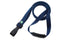 Navy Blue Recycled Pet 3-8" Flat Lanyard Plastic Hook - All Things Identification