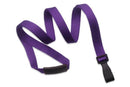 Purple Recycled Pet 3-8" Flat Lanyard Plastic Hook - All Things Identification