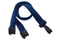 Navy Blue Recycled Pet 5-8" Flat Lanyard Plastic Hook - All Things Identification