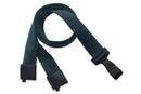 Forest Green Recycled Pet 5-8" Flat Lanyard Plastic Hook - All Things Identification