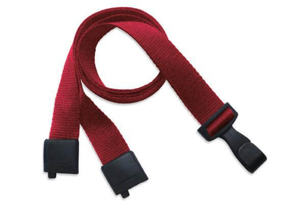 Red Recycled Pet 5-8" Flat Lanyard Plastic Hook - All Things Identification