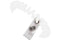 White Plastic Wrist Coil with Strap Qty 500 2140-6108 - All Things Identification