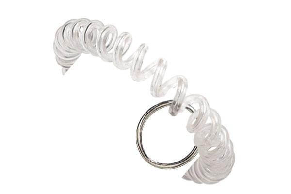 Clear Plastic Wrist Coil with Key Ring Qty 500 2140-6300 - All Things Identification