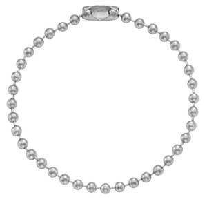 4 1-2” Nickel-Plated Steel Ball Chain  Qty 2500 2450-1000 - All Things Identification