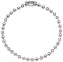 4 1-2” Nickel-Plated Steel Ball Chain  Qty 1000 2450-1020 - All Things Identification