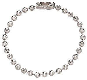 4”Nickel-Plated Steel Ball Chain  Qty 1000 2450-1050 - All Things Identification