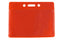 Red Horizontal  Color-Back Vinyl Badge Holder  - 100 Badge Holders 1820-2006 - All Things Identification