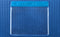 Vinyl Horizontal Badge Holder with Royal Blue Color Bar 4" x 3" 406-J-RBLU - All Things Identification
