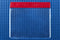 Vinyl Horizontal Badge Holder with Red Color Bar 4" x 3" 406-J-RED - All Things Identification