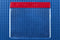 Vinyl Horizontal Badge Holder with Red Color Bar 4" x 3" 406-J-RED - All Things Identification