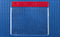 Vinyl Horizontal Badge Holder with Red Color Bar 4" x 3" 406-J-RED - All Things Identification