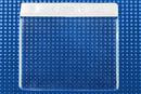 Vinyl Horizontal Badge Holder with White Color Bar 4" x 3" 406-J-WHT - All Things Identification