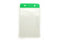 Vinyl Vertical Badge Holder with Green Color Bar 2.44" x 3.5" 406-N-GRN - All Things Identification