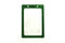 Vinyl Vertical Badge Holder with Green Color Frame 2.25" x 3.44" 407-N-GRN - All Things Identification