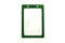 Vinyl Vertical Badge Holder with Green Color Frame 2.25" x 3.44" 407-N-GRN - All Things Identification