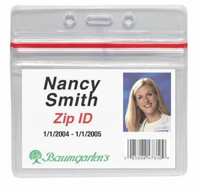 Baumgartens Sealable ID Badge Holders - Horizontal - 47830 - All Things Identification