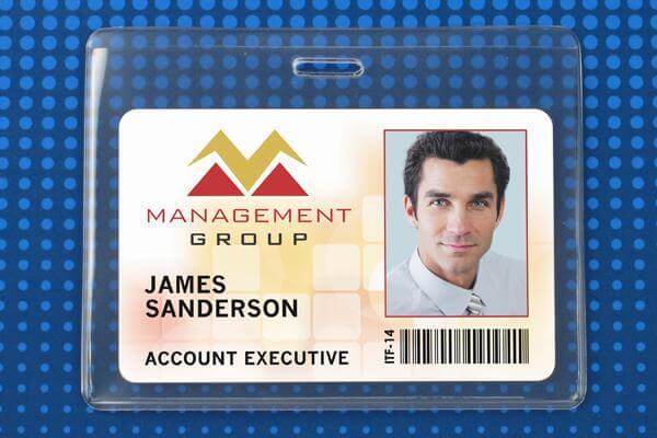 Clear Vinyl Horizontal S-Series Proximity Card Holder, 3.63" x 2.5" 504-CHS - All Things Identification