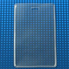 Clear Vinyl Vertical S-Series Anti-Print Transfer Proximity Card Holder 2.5" x 3.75" 504-ESJ - All Things Identification