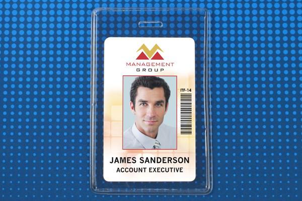 Heavy-Duty Vinyl Vertical Proximity Card Holder 2.62" x 3.63" 504-EST - All Things Identification