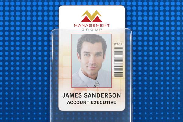 Clear Vinyl Vertical S-Series Anti-Print Transfer Proximity Card Holder, 2.3" x 4.25" 504-NCSJ - All Things Identification