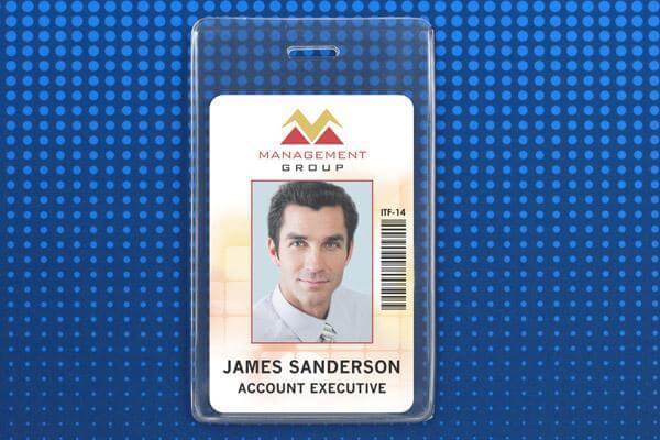 Clear Vinyl Vertical S-Series Anti-Print Transfer Proximity Card Holder, 2.3" x 4.25" 504-NCSJ - All Things Identification