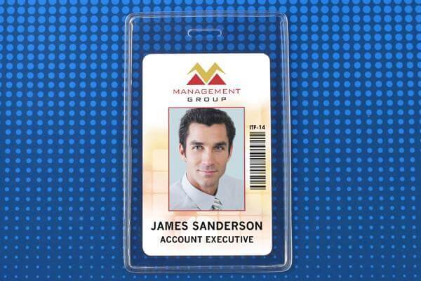 Heavy-Duty Vinyl Vertical Proximity Card Holder, 2.38" x 3.75" 504-NCST - All Things Identification