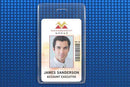 Clear Vinyl Vertical S-Series Proximity Card Holder, 2.3" x 4.25" 504-NCS - All Things Identification