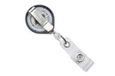 Black Classic Mini-Bak Badge Holder Reel Id With Strap And Slide Clip - 25 - All Things Identification