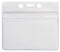 Horizontal Vinyl Clear Badge Holder with Zip Closure, 3.63" x 2.5" 506-ZHOS-CLR - All Things Identification
