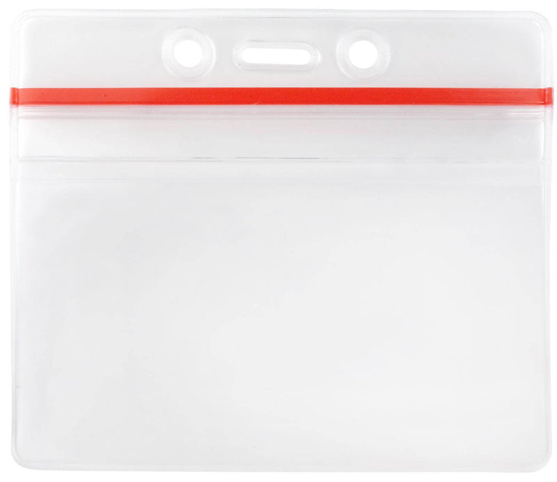 Sealable Badge Holder Horizontal Anti-Print Transfer - 3.63" x 2.5" 506-Z - All Things Identification