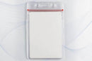 Clear Vinyl Vertical Anti-Print Transfer Badge Holder with Zipper Closure 2.4" x 3.6" 506-ZSJ - All Things Identification