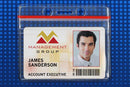 Horizontal Vinyl Clear Badge Holder with Zipper Closure, Slot and Chain Holes, 3.38" x 2.13" 5 - All Things Identification