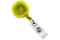 Translucent Yellow Round Badge Reel With Strap And Slide Clip - 25 - All Things Identification