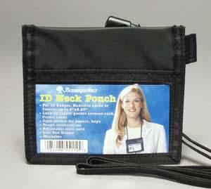 Baumgartens Black Identification Neck Pouch (Qty 12) - Horiz. - 55110 - All Things Identification