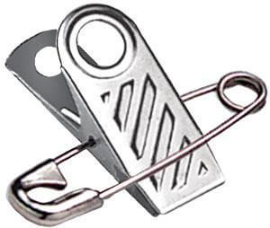 1-Hole Ribbed-Face Pin-Clip Combo Qty 500 5735-1000 - All Things Identification