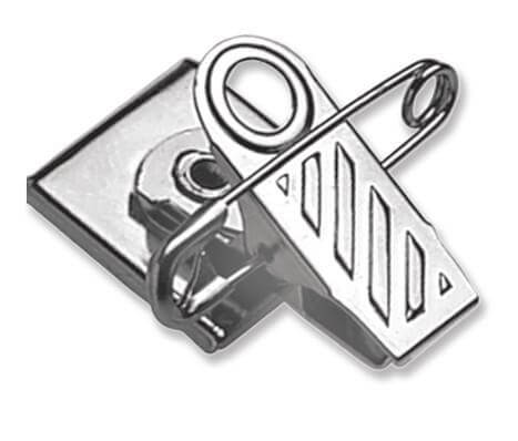 1-Hole Ribbed-Face Pin-Clip Combo  Qty 100 5735-2050 - All Things Identification