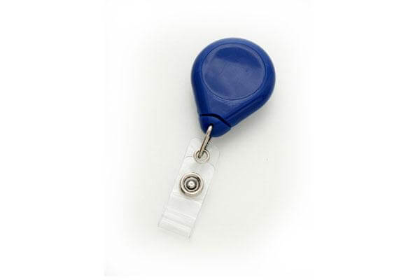 Royal Blue Premium Badge Reel With Strap And Swivel Clip - 25 - All Things Identification