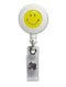 Smiley Face Retractable Reel (Qty 12) - 68808 - All Things Identification