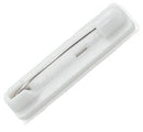 White All-Plastic Safety Pin with 1 1-4” Base Qty 100 6920-3605 - All Things Identification