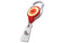 Red Carabiner Badge Reel With Strap - 25 - All Things Identification