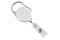 White Carabiner Badge Reel with Strap and Clip - 25 - All Things Identification