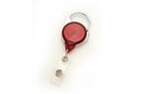 Translucent Red Carabiner Reel With Strap - 25 - All Things Identification