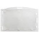 Clear Rigid Hard Plastic Horizontal Locking 2-Card Holder 3.375" x 2.13" 706-LT1 - All Things Identification