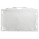 Clear Rigid Hard Plastic Horizontal Locking 2-Card Holder 3.375" x 2.13" 706-LT1 - All Things Identification