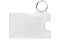 Frosted Rigid Hard Plastic Horizontal 1-Card Holder with Slot and Key Ring 3.38 x 2.13" 706-RN - All Things Identification