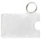 Frosted Rigid Hard Plastic Horizontal 1-Card Holder with Slot and Key Ring 3.38 x 2.13" 706-RN - All Things Identification