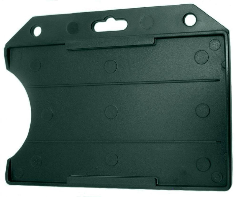 Forest Rigid Plastic Horizontal Open-Face Card Holder, 2.13" x 3.38" 806-T2-FRST - All Things Identification