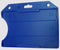 Blue Rigid Hard Plastic Horizontal Open-Face Card Holder, 2.13" x 3.38" 806-T2-RBLU - All Things Identification