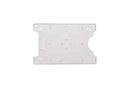 Rigid Hard Plastic Vertical-Horizontal Card Holder with Slot and Chain Holes, 2.13" x 3.38" 81 - All Things Identification
