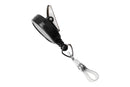 Black Round Max Label Reel With Strap Swivel Clip - 25 - All Things Identification